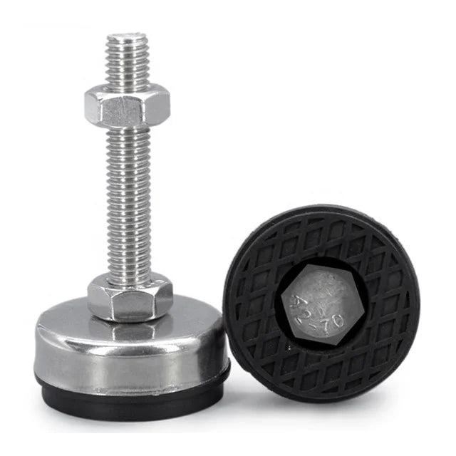 D43 Industrial-Style Stainless Steel Furniture Foot Pad Leveling Equipment Supports M6 M8 M10 M12 for Kitchen Use