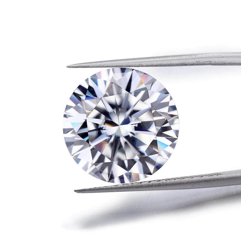 D Color White Small Size Moissanite 0.8-2.9mm 1ct Round Shape Brilliant Cut Sparkle Synthetic Diamond Moissanite  for Jewelry
