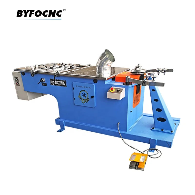 BYFO HVAC Spiro Equipment Hydraulic Elbow air Duct Pipe Maker Machine