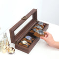 Classic High-end Luxury Wooden 6 Watch Storage Display Box Watch Box Manufacturers Wholesale Spot