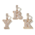 Hot Selling CZ Jewelry 26 Initial Letter Chain Necklace Pendant Competitive Price Stainless Steel Gold Plating Zircon Main Stone