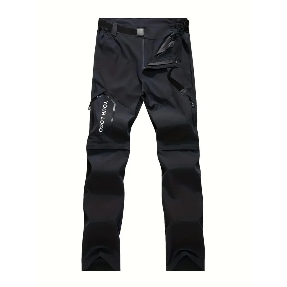 Hiking Fishing Camping Men's 2-in-1 Design Straight Leg Long Sports Pants Lightweight Quick Dry Cargo Pants With Multi-pocket