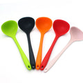 Home and Kitchen Silicone Soup Ladle and Spoons Multifunction Kitchen Utensils in Black/Red for Adults