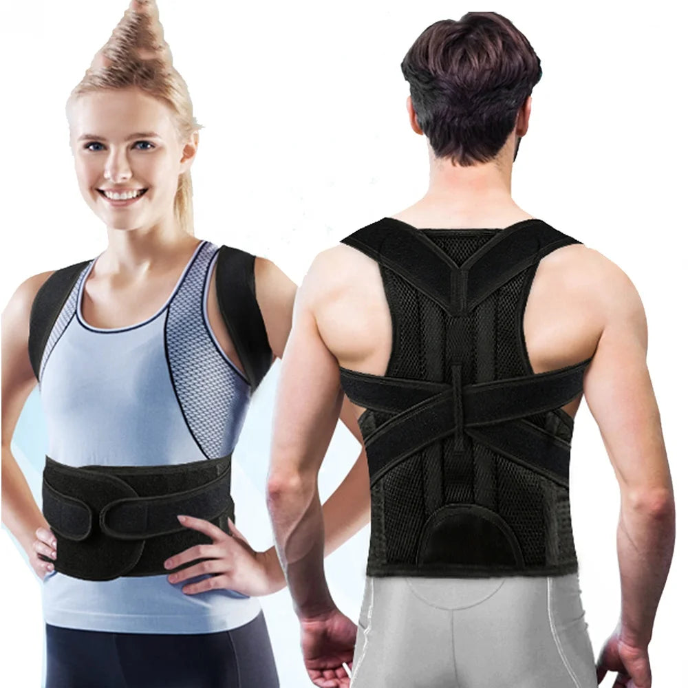 Universal Neoprene Work Back Pain Relief Back Support Upper Back Straightener Body Posture Corrector for Home/Gym/Sports Use