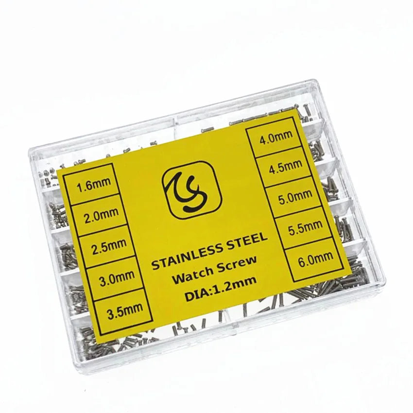10  Kinds Small Screw & Nut Assortment Kit 500 Pcs Stainless Steel Tiny Screw Nut Repair Tool for Sunglass Cell Phone Watch