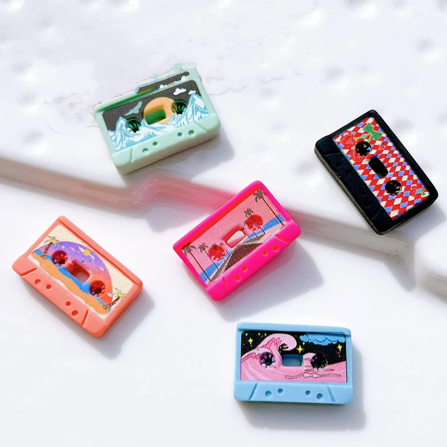 Cute Resin Simulation Tape  Cabochon Flatbacks for Hair Bows Center Accessories DIY Decoration Scrapbooking Craft