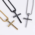 Women's Trendy 18K Gold Plated Cross Necklace Stainless Steel Pendant Wholesale for Anniversary Jewelry Design