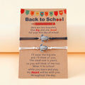 Handmade Adjustable Rope Woven Bracelet Friendship Wish Card Adjustable String Bracelet Turtle