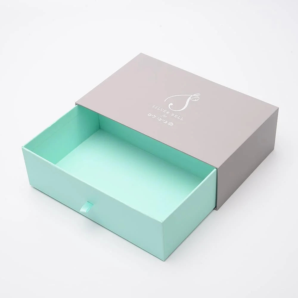 Top Sales Custom Paper Cardboard Small Cosmetic Gift Jewelry Sliding Box Packaging Slide Drawer Gift Box for Jewelry
