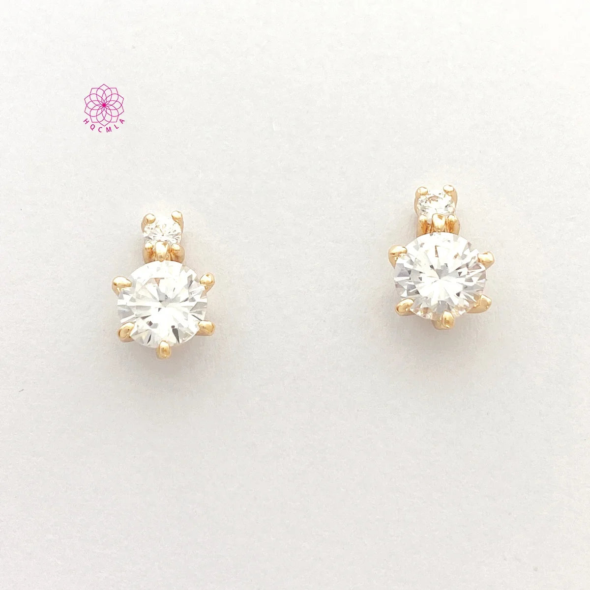 2026 New Classic Fashion Jewelry Zinc Alloy Gold Plated Zircon Elegant Crystal Earring Minimalist Jewelry Gift for Football Fans