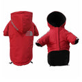 Durable Winter Dog Clothing Plush Thickened Waterproof Two Legged Hooded Pet Clothes Rainproof and Breathable Hoods for Dogs