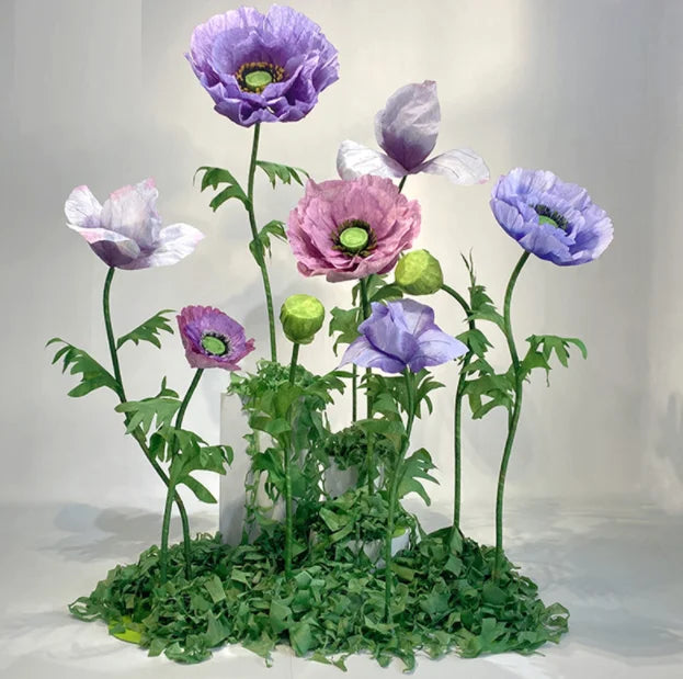 Cluster Flower Sculpture Metal Artificial Decoration Wedding Party for Art Animatronic Custom Size Gift Promotion