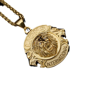 Wholesale Personalized Jewelry Animal Accessories Stainless Steel lion Pendant
