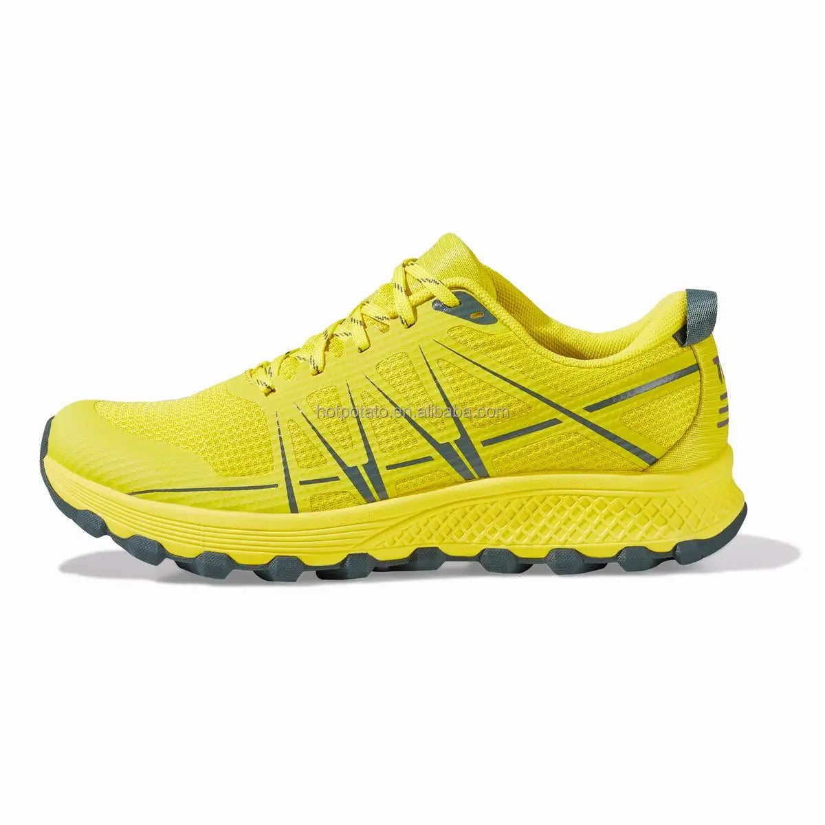 HOTPOTATO TR9 Men's Trail Running Shoes Puncture Resistant Yellow Mesh Upper EVA Midsole Rubber Outsole Summer Spring All Season