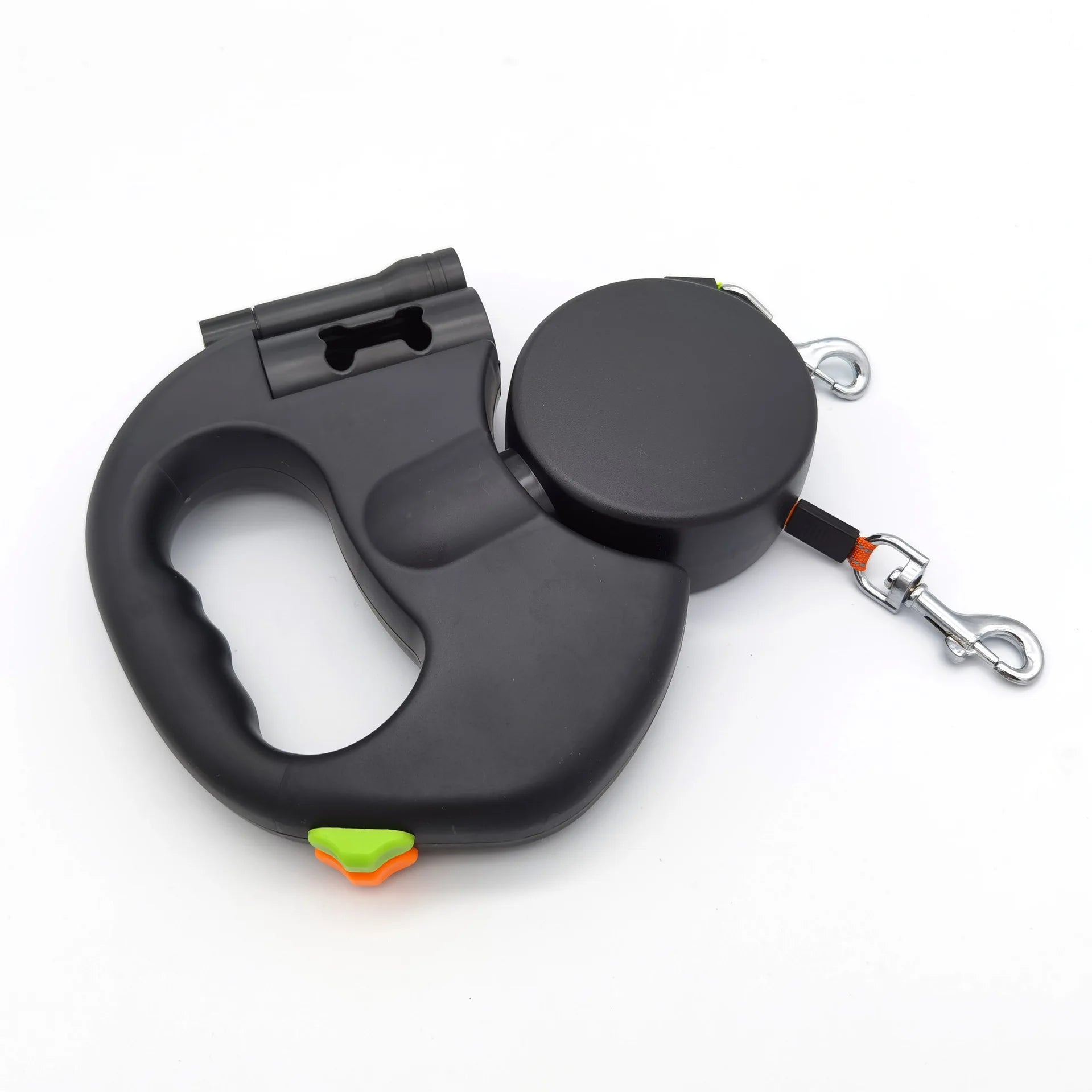 Dual Doggie Retractable Leash with Light (LED) 360 Coupler Retractable Leash for Two Dogs
