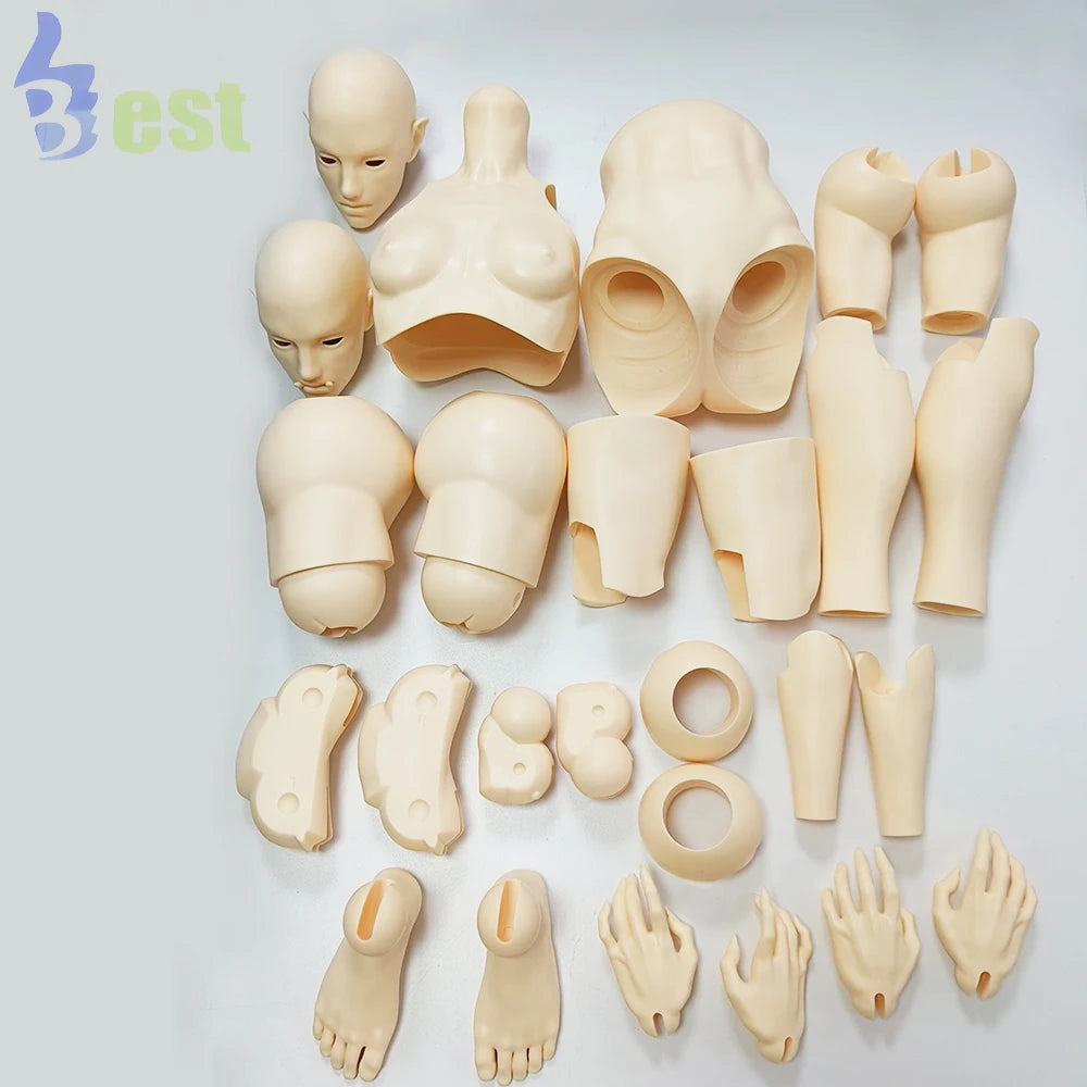 High Precision Custom Resin PVC Bjd Doll Prototype Service Vacuum Casting Smooth Parts