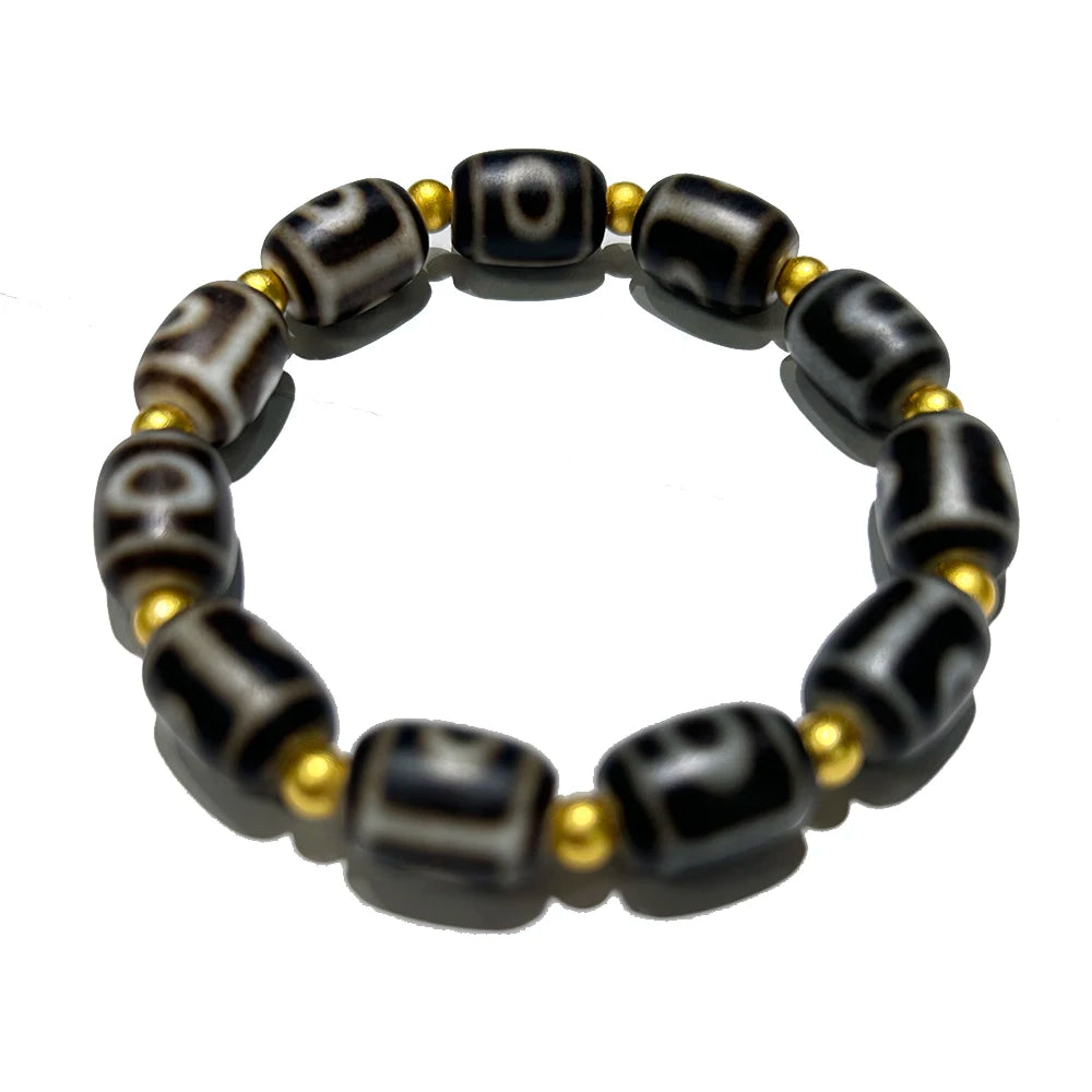 Tibetan Agate Stone One Eye Earth And Heaven Dzi Beads Bracelets