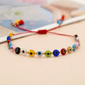 Go2boho Colorful Evil Eyes  Summer Glass Bead Bracelet Women Pulsera Jewelry Fashion Tassel String Handmade Friendship Bracelets