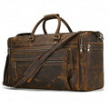 Luggage Travelling Crazy Horse Duffle Mens Leather Travel Bag Leather Duffle Bag for Men Travel Weekend