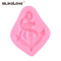 Ocean Series Anchor Shape Silicone Fondant Cake Mold for Cupcake Candy Chocolate 3D Cake Decoration Baking Tools