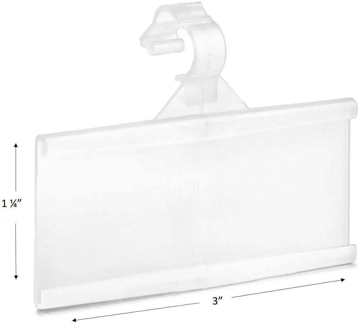 Wholesale Clear Moveable Wire Plastic Shelf Label Holders with Tight Snap Lock Closure for Supermarket Shelf