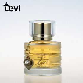 Devi Wholesale OEM ODM Custom 50ml 100ml Empty Luxury Perfume Bottle Glass Alloy Hot Stamping Carton Packaging