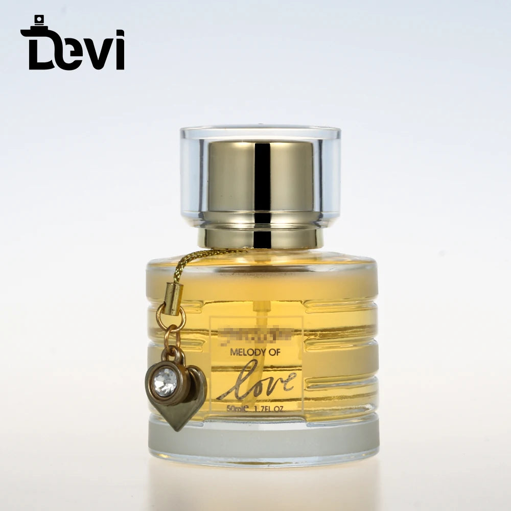 Devi Wholesale OEM ODM Custom 50ml 100ml Empty Luxury Perfume Bottle Glass Alloy Hot Stamping Carton Packaging