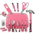Popular Household Women 67pcs Hand Tool Kit Claw Hammer Gradienter Pink Tool Box Suit for Ladies Special in Home & Office