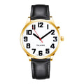 Men's Easy Reader Watch  Multi-Language  Daily Alarm  Hourly Time Announcement Talking Watch for Visually Impaired and Seniors