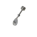 Ruyi Jennie's 18K Gold Suspended Diamond Pendant and Small Earrings Natural Diamond Perforated Seamless Integrated