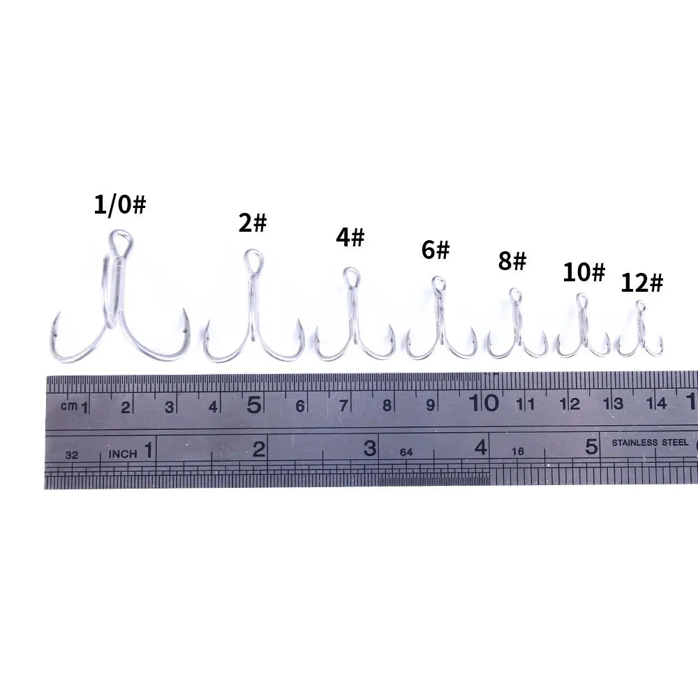 High Quality Blood Trough Hook Treble Fishing Hooks Fishhook for Pesca