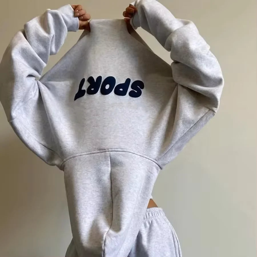 Custom Puff Printing Pullover Streetwear Hoodies Women Oversized Heavyweight Hoodies Cotton Unisex Thick Comfortable Stylish