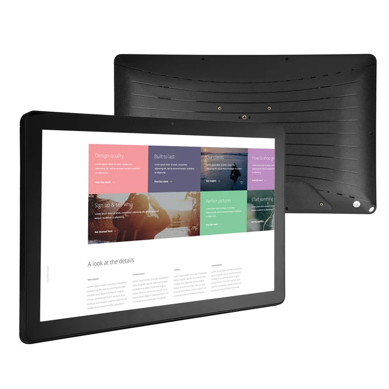 2025 Portworld YC-152H 15.6" Android Digital Signage Wifi Advertising Display Monitor Wall Tablet Linux Tablet