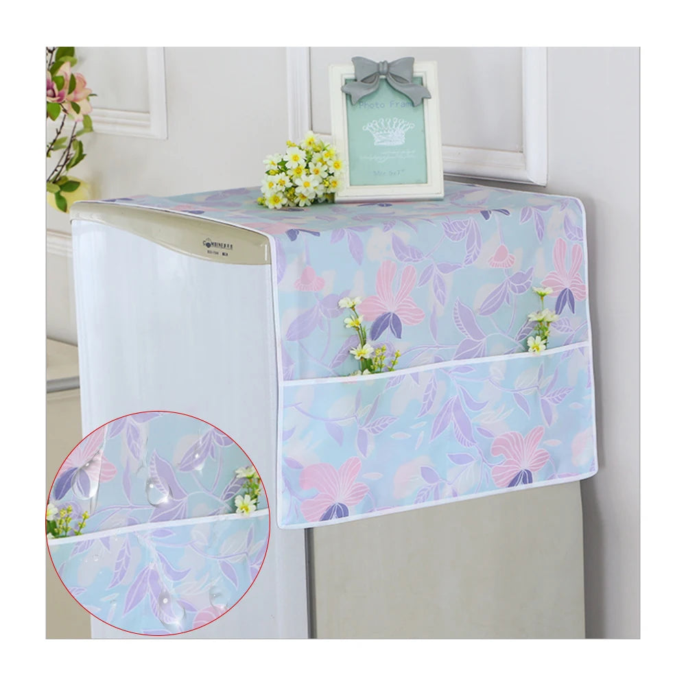 Kitchen Two-Door Fridge Single-Door Refrigerator Dustproof Cover Multi-Functional Design PEVA Minimalist Square 70x170CM