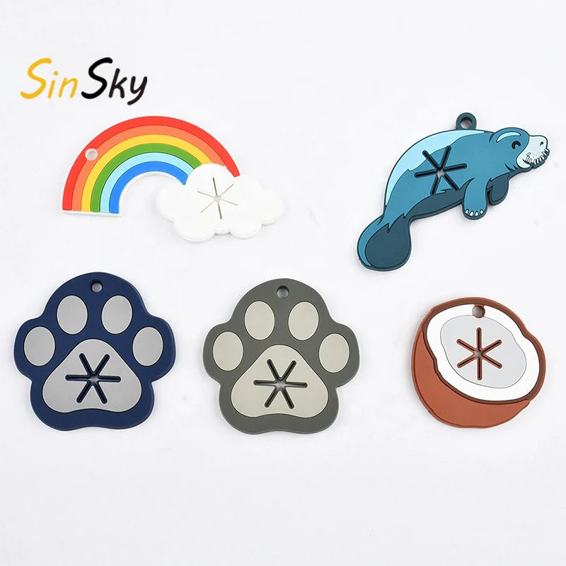 SinSky PVC Poop Bag Holder Dog Walking Poop Clip Dog Hands Free Poop Bag Holder Custom Waste Dispenser Garbage Bag Clip