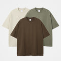 Plus Size Mens Drop Shoulder 100 Thick Custom Heavyweight T-Shirt Oem Blank Heavy Weight Cotton T Shirt Oversized Men'S T-Shirt