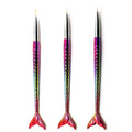 Socheal 3-Piece Mermaid Liner Nail Brush Set with Nylon Bristles and Plastic Handle