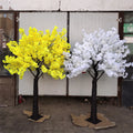 A-1554 Realistic Faux Cherry Blossom Tree Yellow Sakura Artificial Tree Wedding Cherry Blossom Tree for Hotel Decoration
