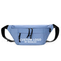 WAALUU Wholesale Custom logo Large Capacity Waist Crossbody Pack Waterproof Outdoor Big Sport Bum Bag Belt Waist Bag Fanny Pack