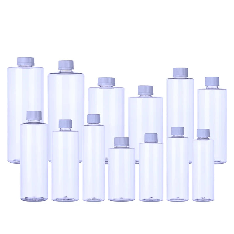 Wholesale PET Plastic Bottle Dispensers Bottle Oil Bottle With Screw Cap