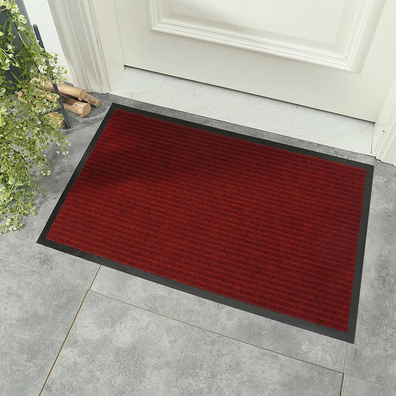 Luxury Handmade Tufted Front Door Mat Welcome Indoor Outdoor Entrance Doormat for Patio Porch Muddy Shoe Low Profile Washable