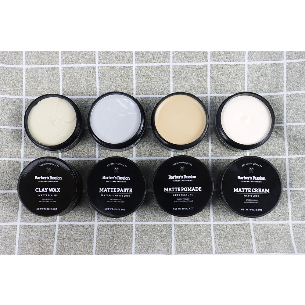New Arrival Maximum Strong Hold Styling Flexibility LightWeight Men Hair Matte Clay Matt Cream Pomade