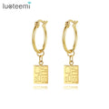 SP-LAM Gold Design Stainless Steel Designer Fashion Earring Hoop Fashion Wholesale Clip Dangle Drop Woman Earring