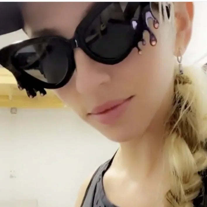 2024 New Shades Sunglasses Hot Selling Fashion High Quality Vintage Personalized Cat Eye Sunglasses Women