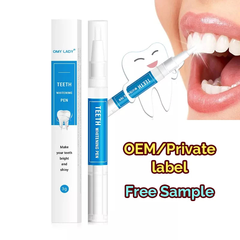 100pcs MOQ Private Label Teeth Whitening Products Highly Effective for Yellow Stained Teeth Whitening Pen