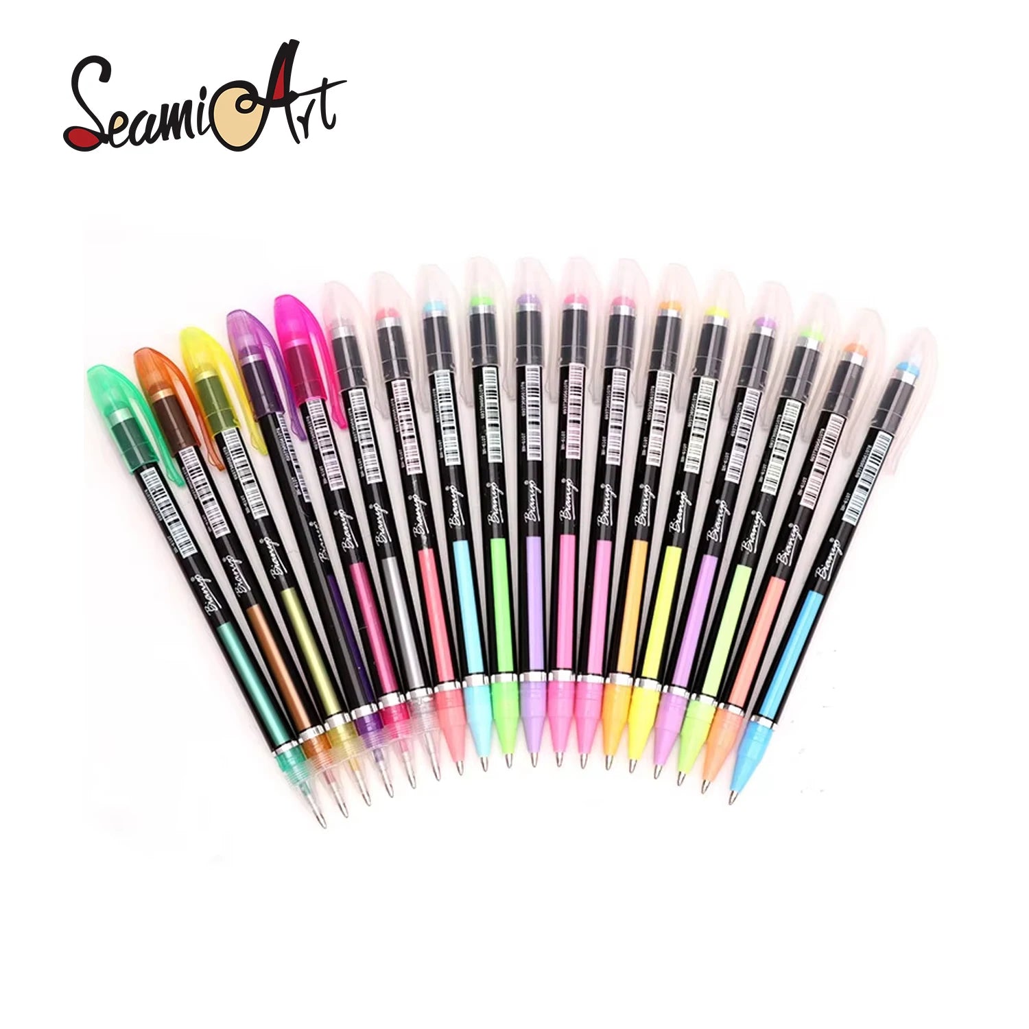 High Quality 48 Colors Pastel Gel Ink Pens Candy Color Glitter Set for School Stationery/art Office Supplies