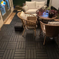 Modern Outdoor Interlocking Plastic Wood Grain Garden Tiles Waterproof Fireproof Lawn Paving Walkway Balcony PATH Patio Floor