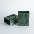 12x5.7x16cm Green Luxury Gift Paper Jewelry Shopping Bags Factory Price From China