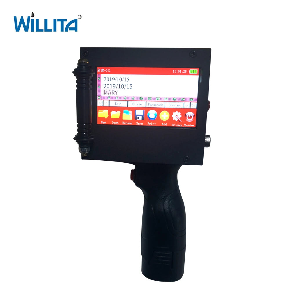 Large Size Handheld Inkjet Printer for Box Carton Packaging 5cm Logo Number Coding Machines 50mm Printer Machine
