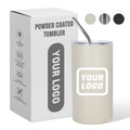 Hot Sale 20oz Metal Leakproof Beer Tumbler Stainless Steel Insulated Thermos Coffee Tumbler With Straw